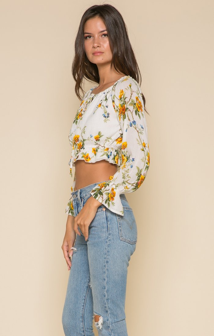 Buttercup Fields Crop Top