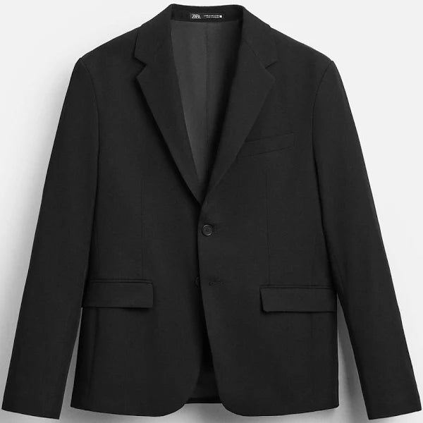 Comfort Suit Blazer - Black - Male