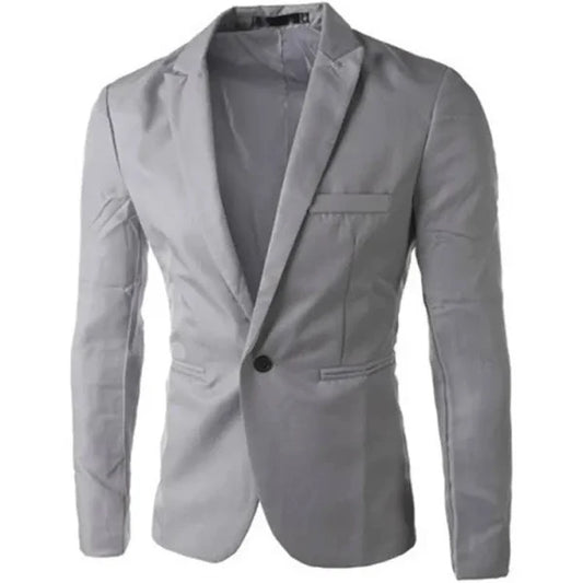 suiheren Men's Suits Fashion Comfy Stylish V-Neck Solid Color Spring Autumn Comfortable Polyester